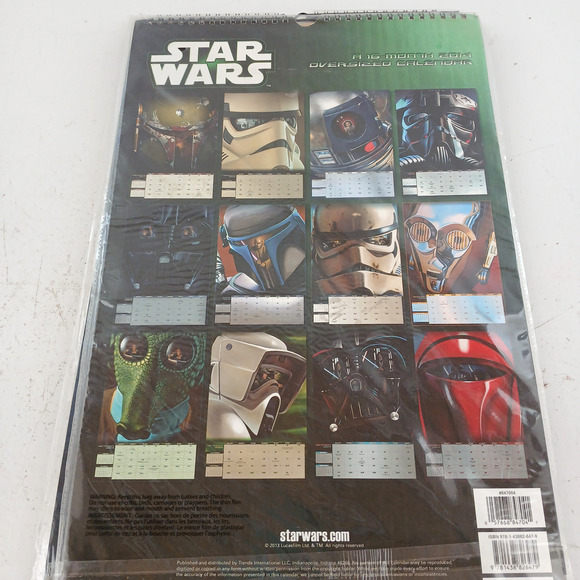 4X Star Wars 16-Month Oversized Calendars 2011–2014 Includes Exclusive Poster - Picture 8 of 12